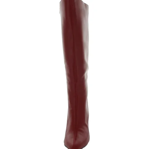 Marysol Faux Leather Crinkle Knee-High Boots