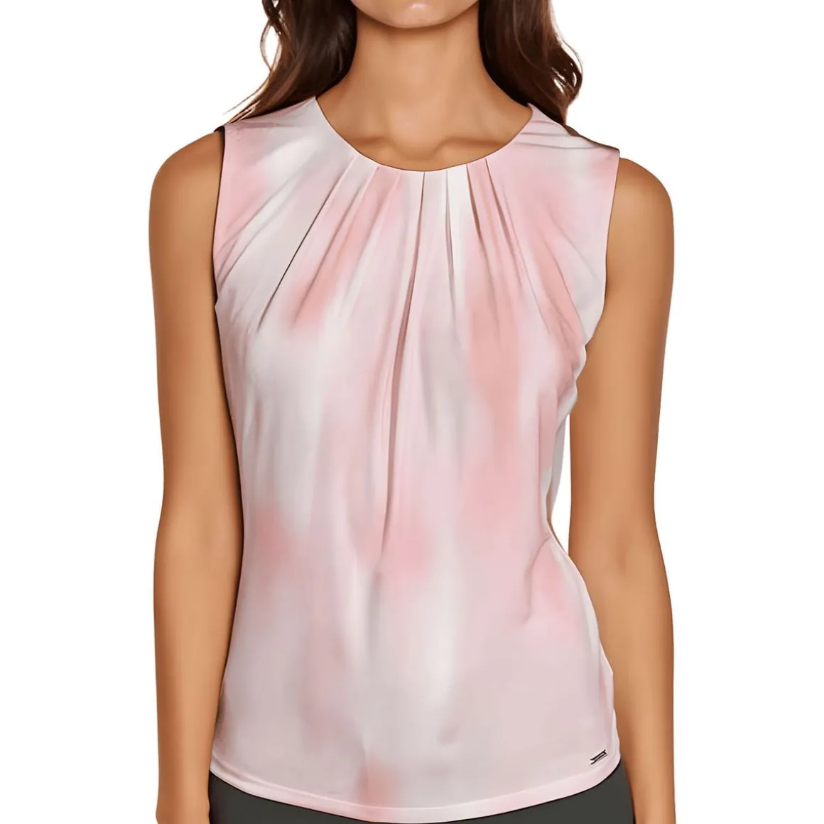 Matte Jersey Printed Pullover Top