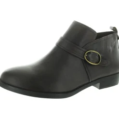 MAVERICK Buckle Leather Ankle Boots