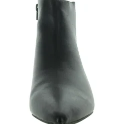 MAYA Faux Leather Kitten Heel Ankle Boots