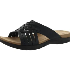 Meadow Leather Slip On Huarache Sandals