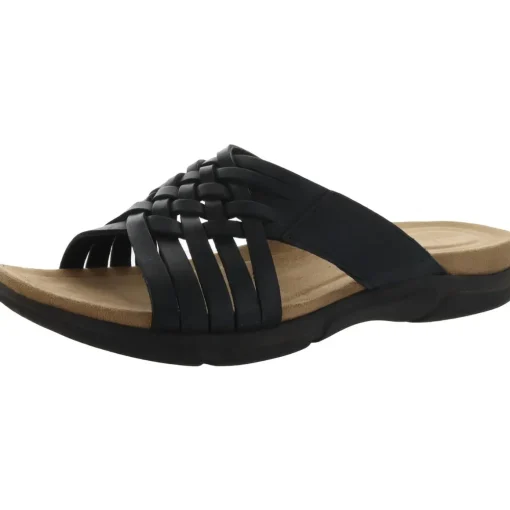 Meadow Leather Slip On Huarache Sandals