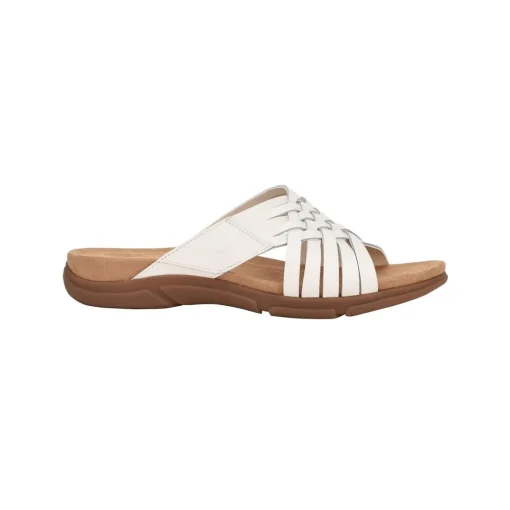 Meadow Leather Slip On Huarache Sandals