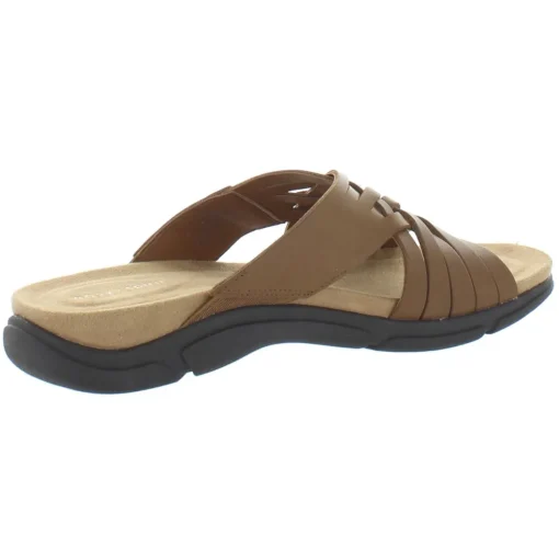 Meadow Leather Slip On Huarache Sandals