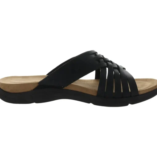 Meadow Leather Slip On Huarache Sandals