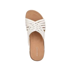 Meadow Leather Slip On Huarache Sandals