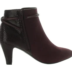 Melinaa Faux Leather Almond Toe Booties