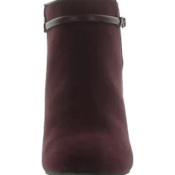 Melinaa Faux Leather Almond Toe Booties