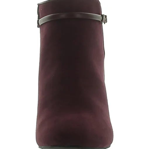 Melinaa Faux Leather Almond Toe Booties