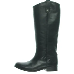 Melissa Button Leather Knee-High Riding Boots
