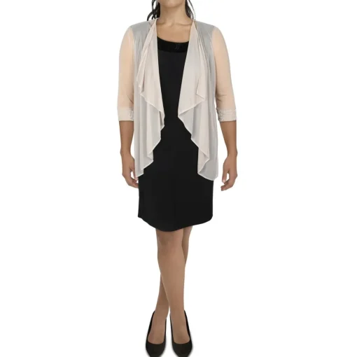 Mesh Sheer Duster Blazer