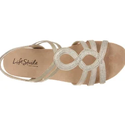 Mesmerize Embellished Wedge Sandals