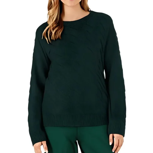 Metallic Rayon Pullover Sweater