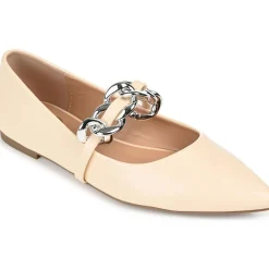 Metinaa Faux Leather Embellished Loafers