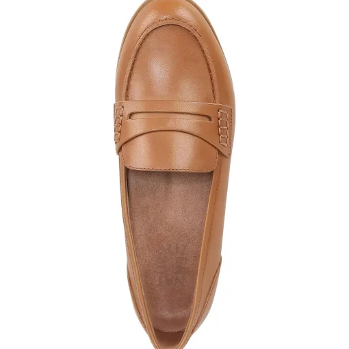 Mia Leather Slip On Loafers