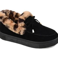 Midnight Faux Suede Moccasins