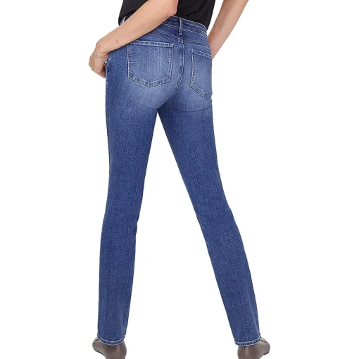 Mid-Rise Medium Wash Slim Jeans