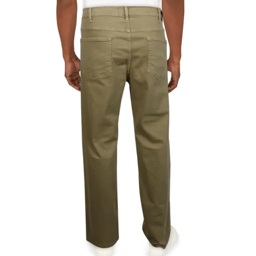 Mid-Rise Stretch Straight Leg Jeans