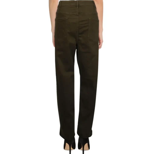 Mid-Rise Stretch Straight Leg Jeans