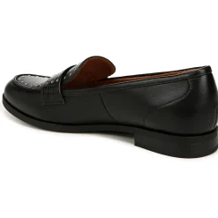 Milo-Stud Faux Leather Block Heel Loafers