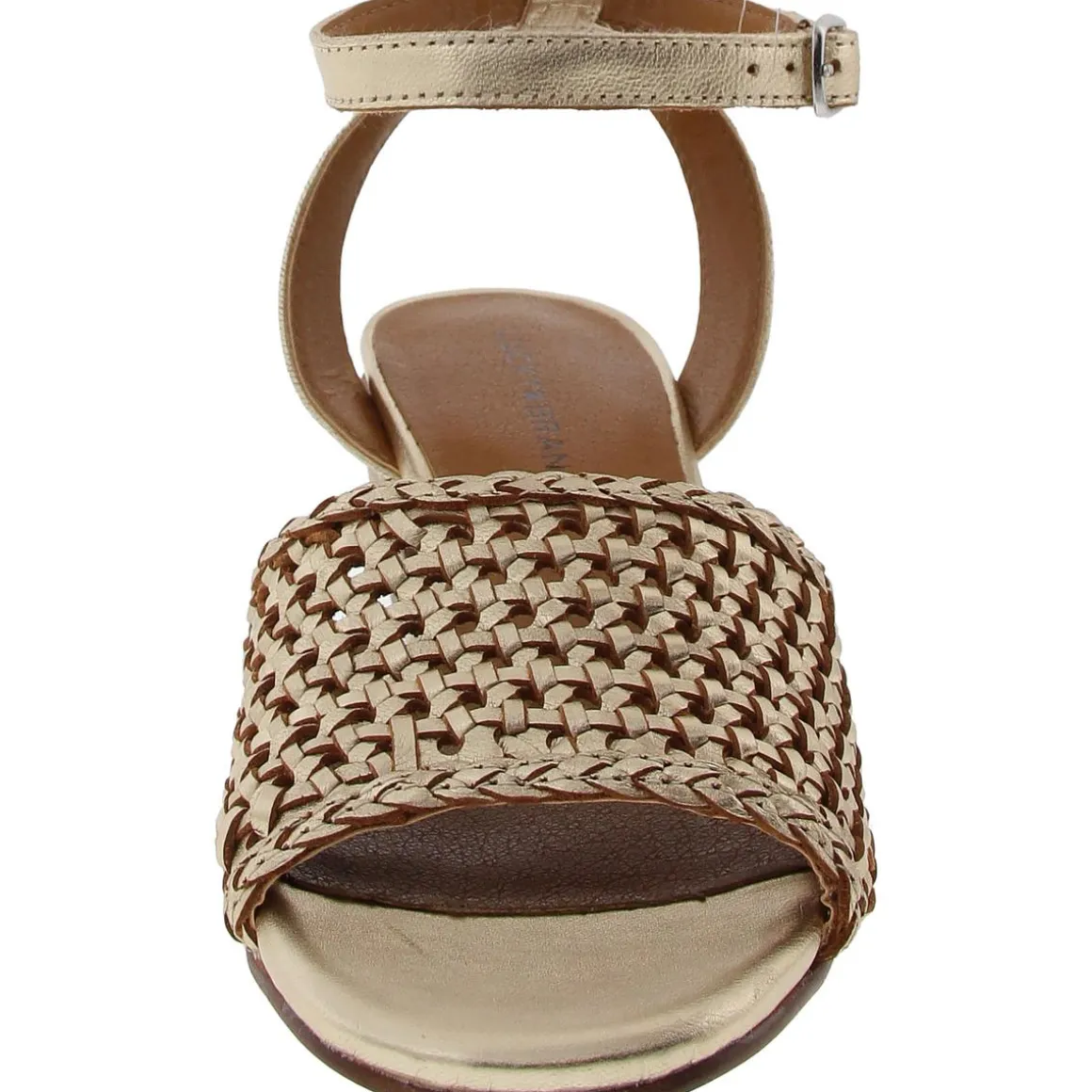 Modessa Woven Leather Block Heel