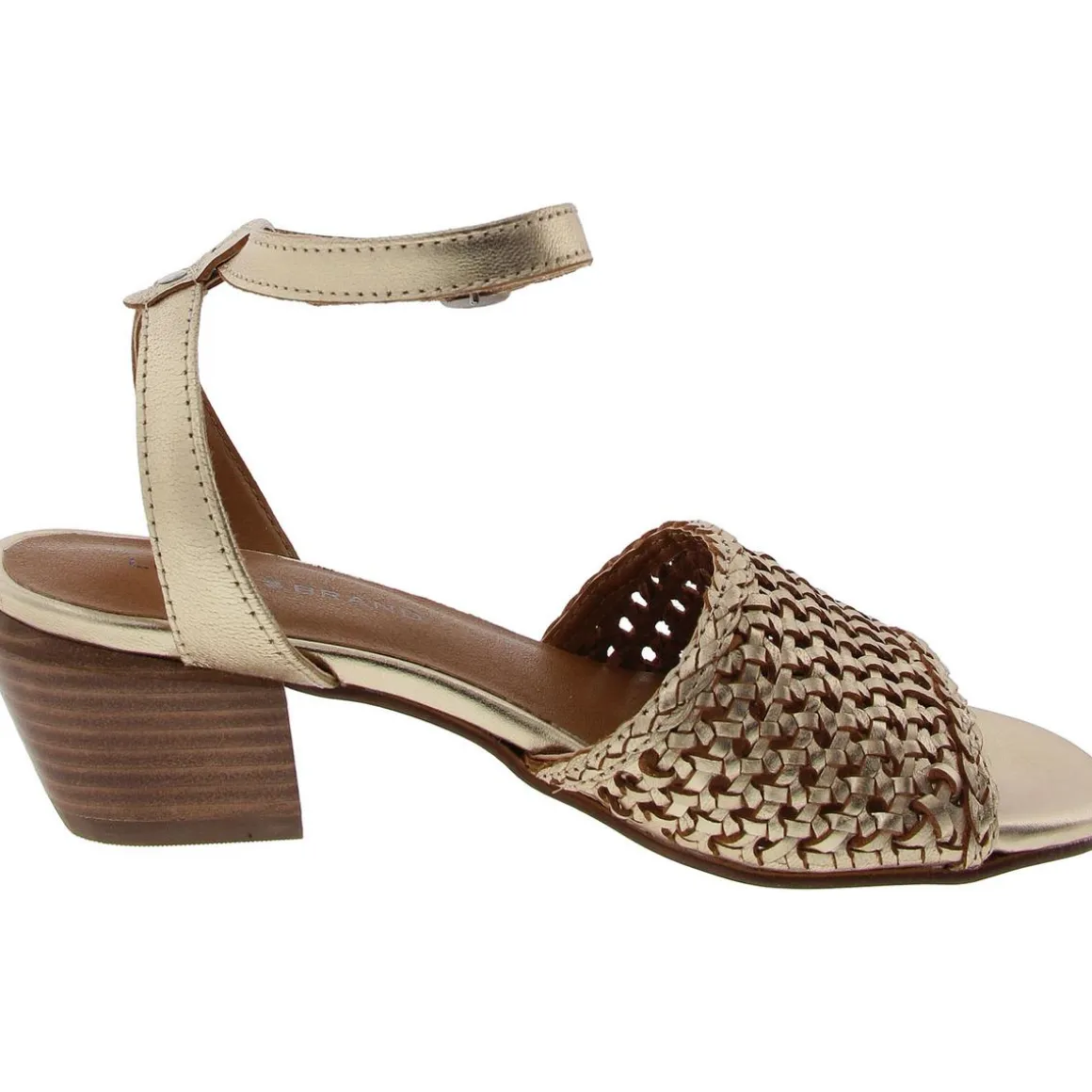 Modessa Woven Leather Block Heel
