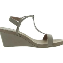MulanF Faux Suede Slip On Wedge Sandals