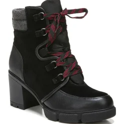 Myla Leather Combat & Lace-up Boots