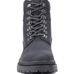 Myles Faux Leather Work Combat & Lace-up Boots