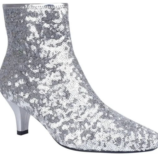 Naja Sequin Sequined Zip Up Ankle Boots