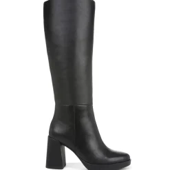 Narrow Calf Leather Knee-High Boots