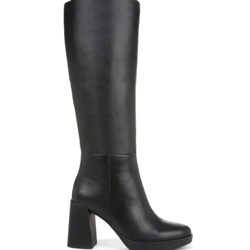 Narrow Calf Leather Knee-High Boots