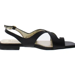 Nikki Leather Ankle Strap Slingback Sandals