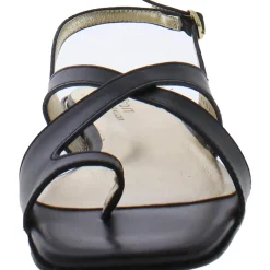 Nikki Leather Ankle Strap Slingback Sandals