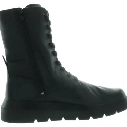 Nouvelle Lace-Up Leather Mid-Calf Boots