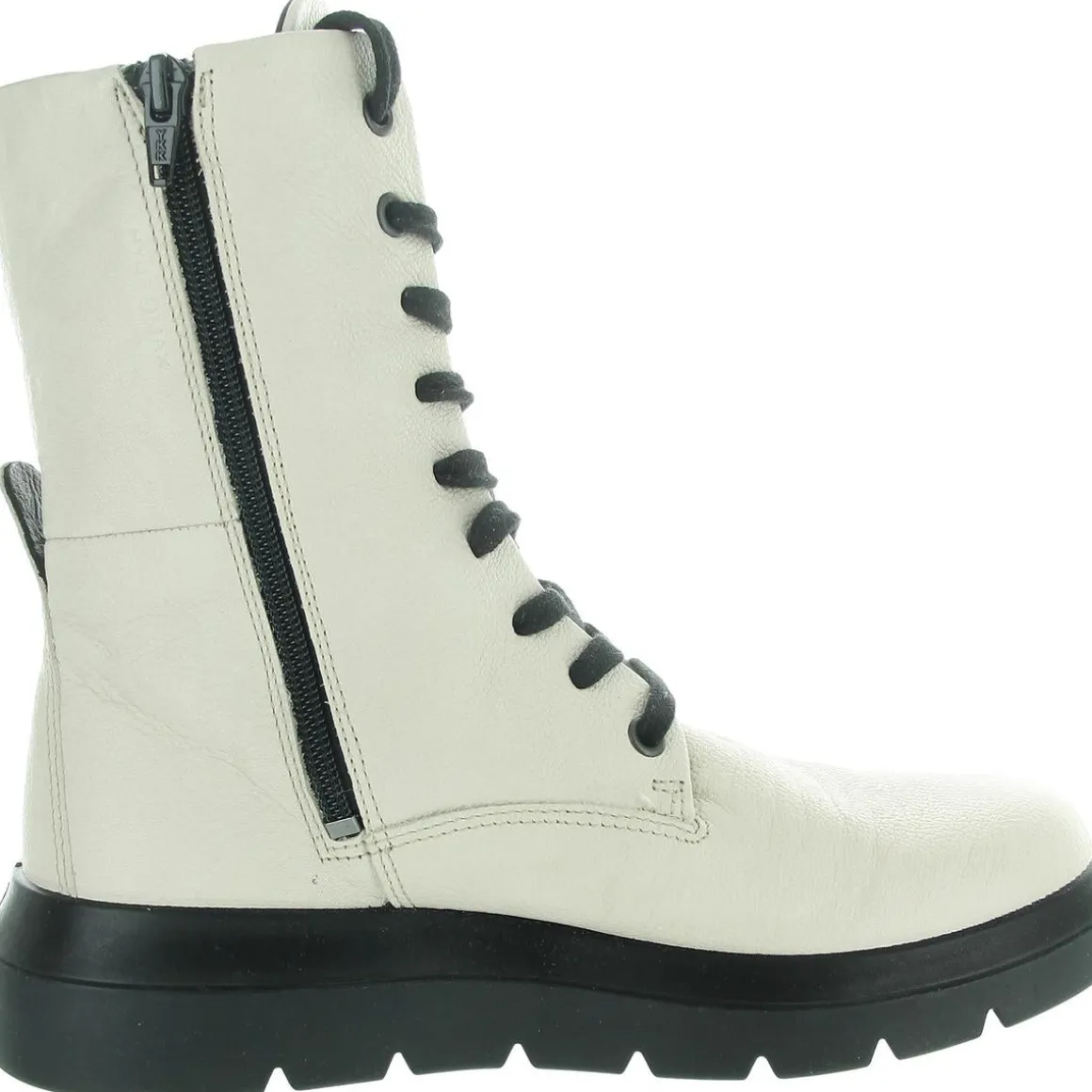 Nouvelle Lace-Up Leather Mid-Calf Boots