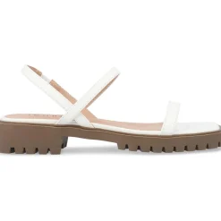 NYLAH Faux Leather Square Toe Platform Sandals