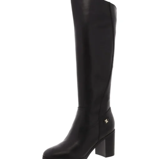 Odettee Leather Almond Toe Knee-High Boots