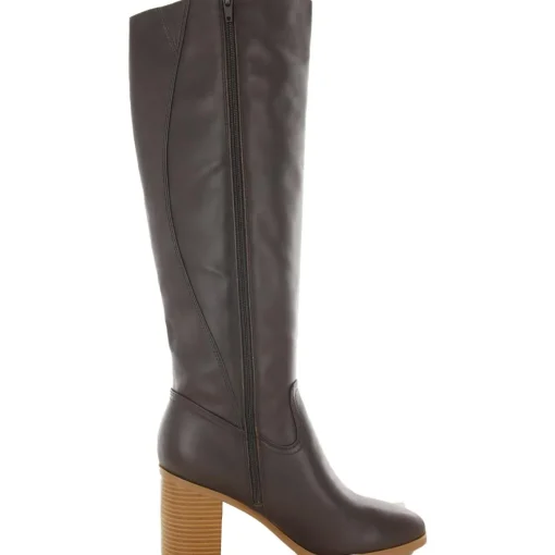 Odettee Leather Almond Toe Knee-High Boots