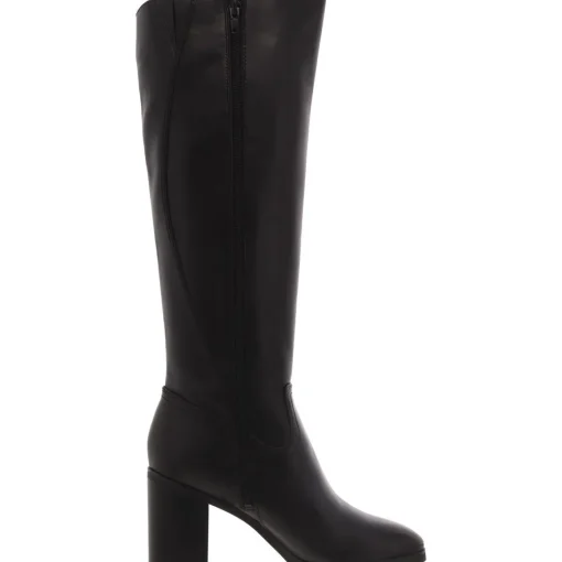 Odettee Leather Almond Toe Knee-High Boots