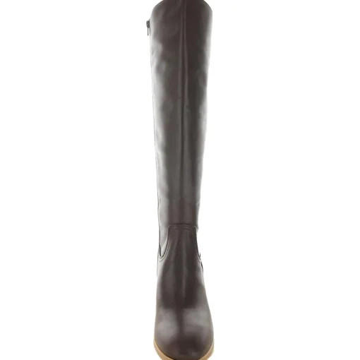 Odettee Leather Almond Toe Knee-High Boots