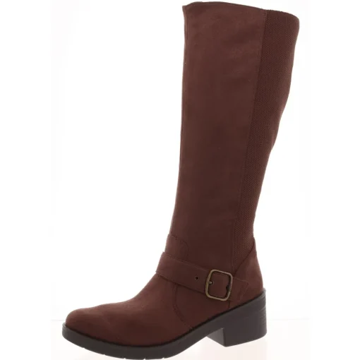 Olympia Zip Up Round Toe Knee-High Boots