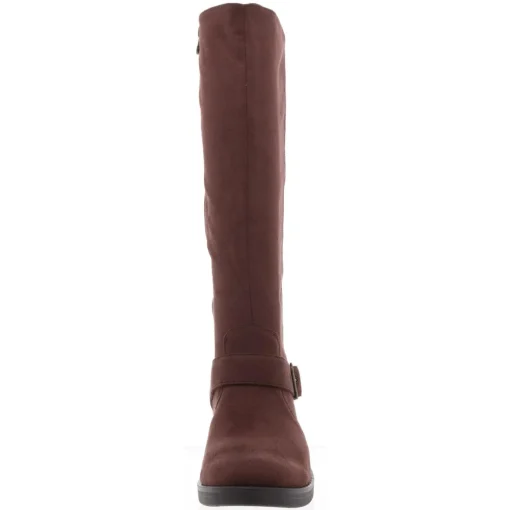 Olympia Zip Up Round Toe Knee-High Boots