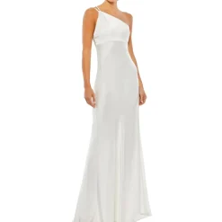 One Shoulder Maxi Evening Dress