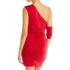 One Shoulder Mini Cocktail and Party Dress
