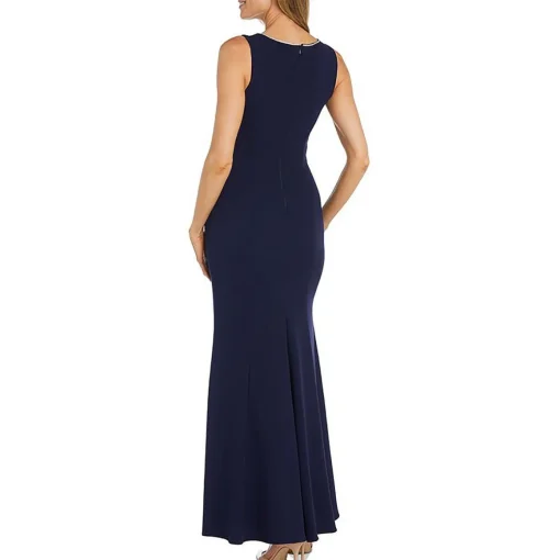 Padded Bra-Top Evening Dress