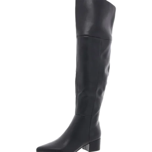 Padded Insole Faux Leather Over-The-Knee Boots