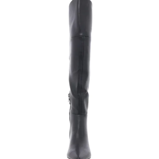 Padded Insole Faux Leather Over-The-Knee Boots
