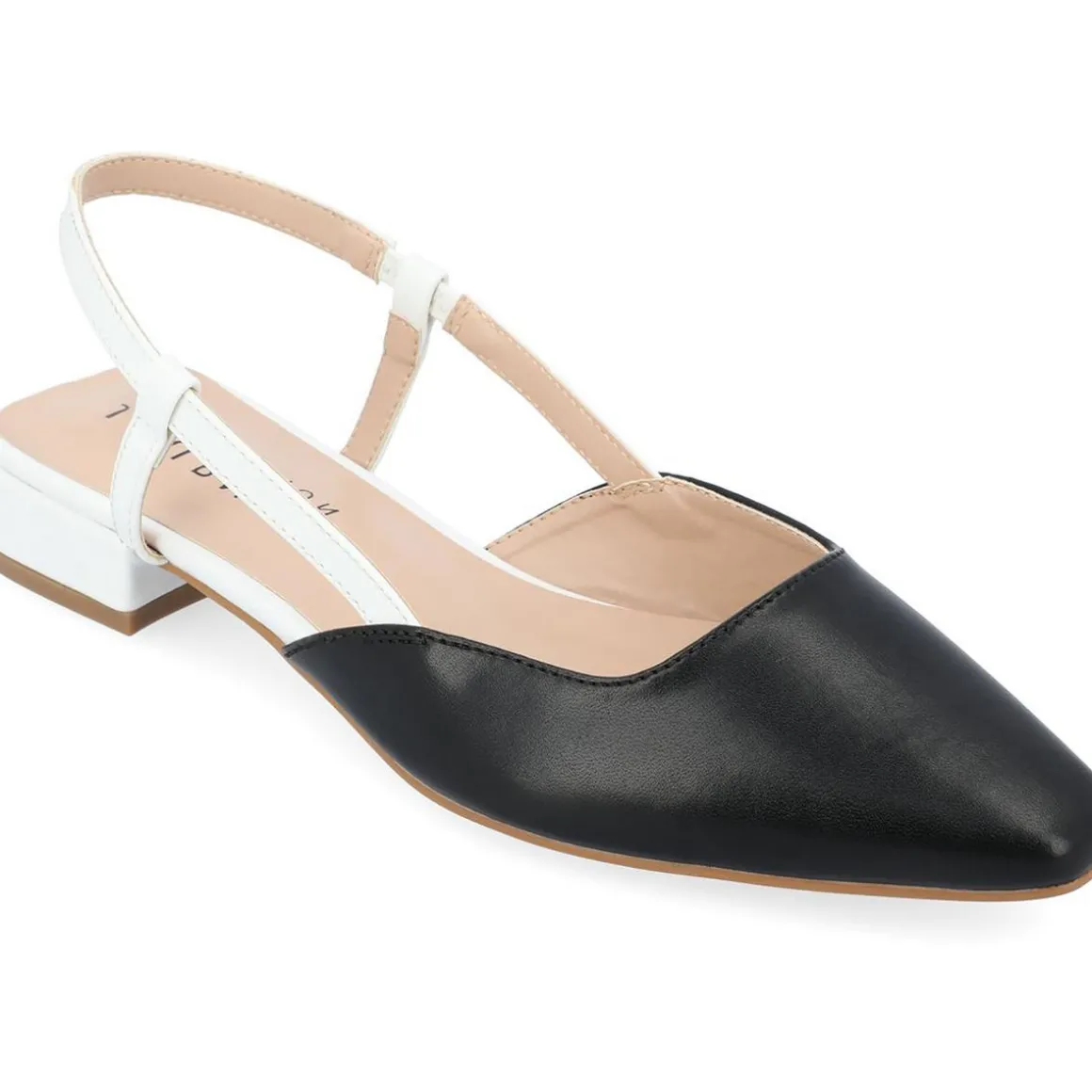 Paislee Faux Leather Square Toe Slingbacks