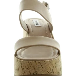 Pam Adjustable Leather Platform Sandals